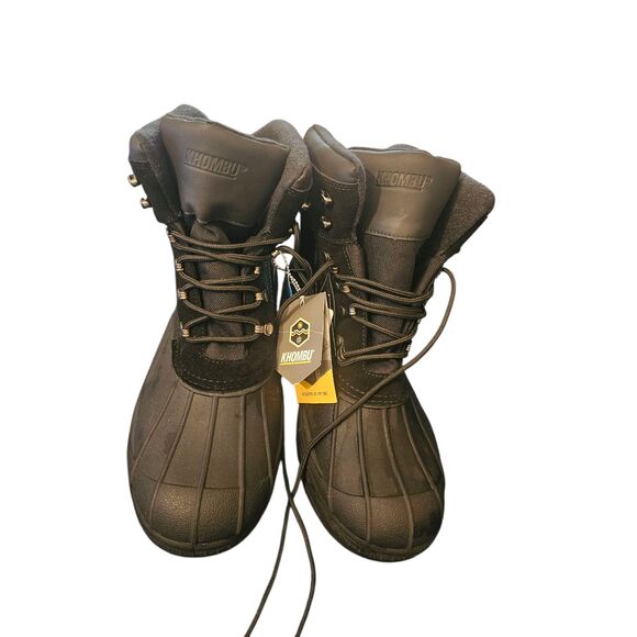 Khombu Men's Waterproof Winter Boots Size 13M – Rugged Snow & Cold Weather Gear - Picture 1 of 12
